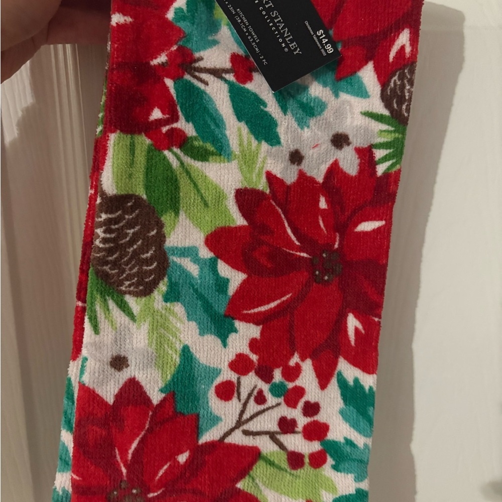 Festive Red Floral Socks